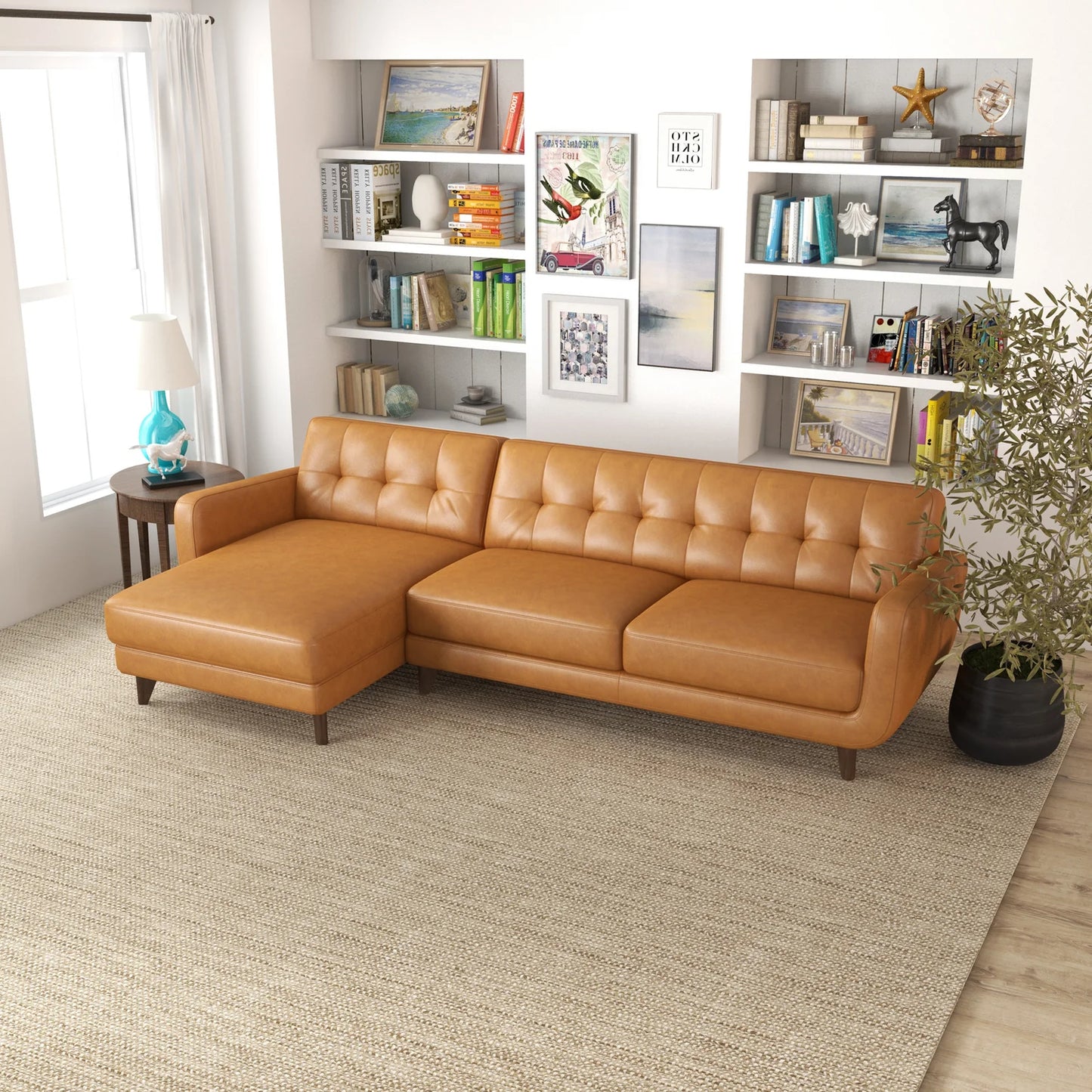 Allison Leather Sectional