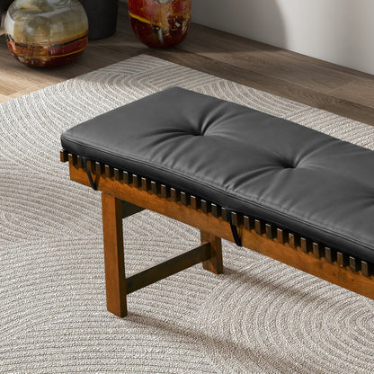 Lucia Leather Bench