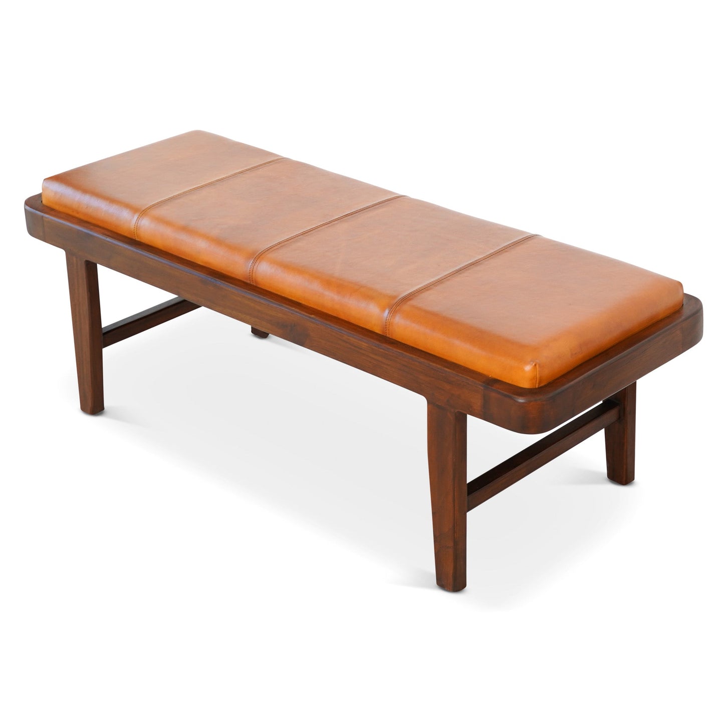 Maddox Bench (Tan Leather)