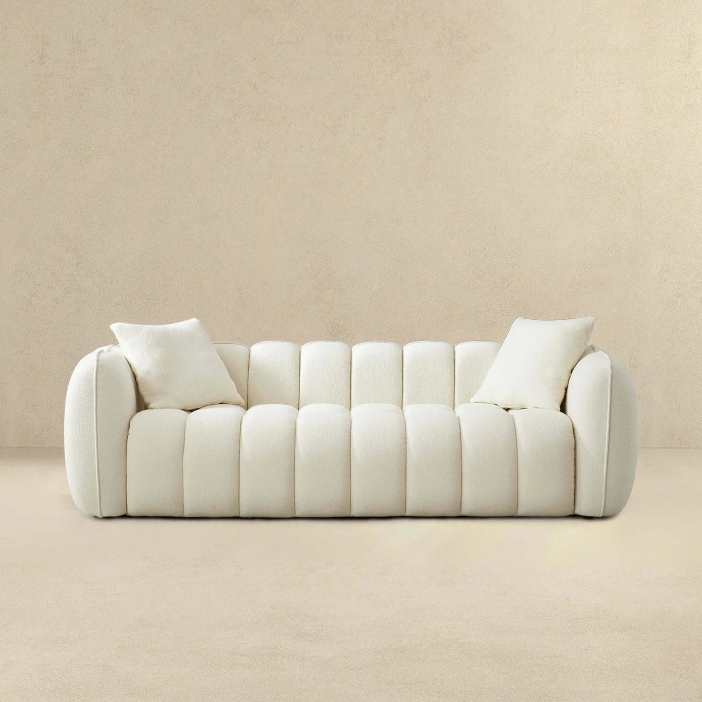 Marissa Boucle Sofa - Cream