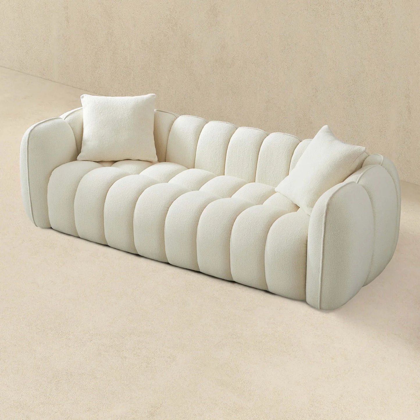 Marissa Boucle Sofa - Cream