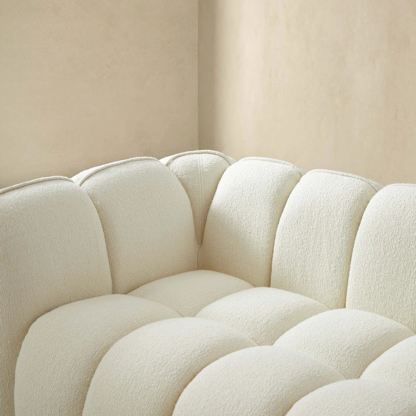 Marissa Boucle Sofa - Cream