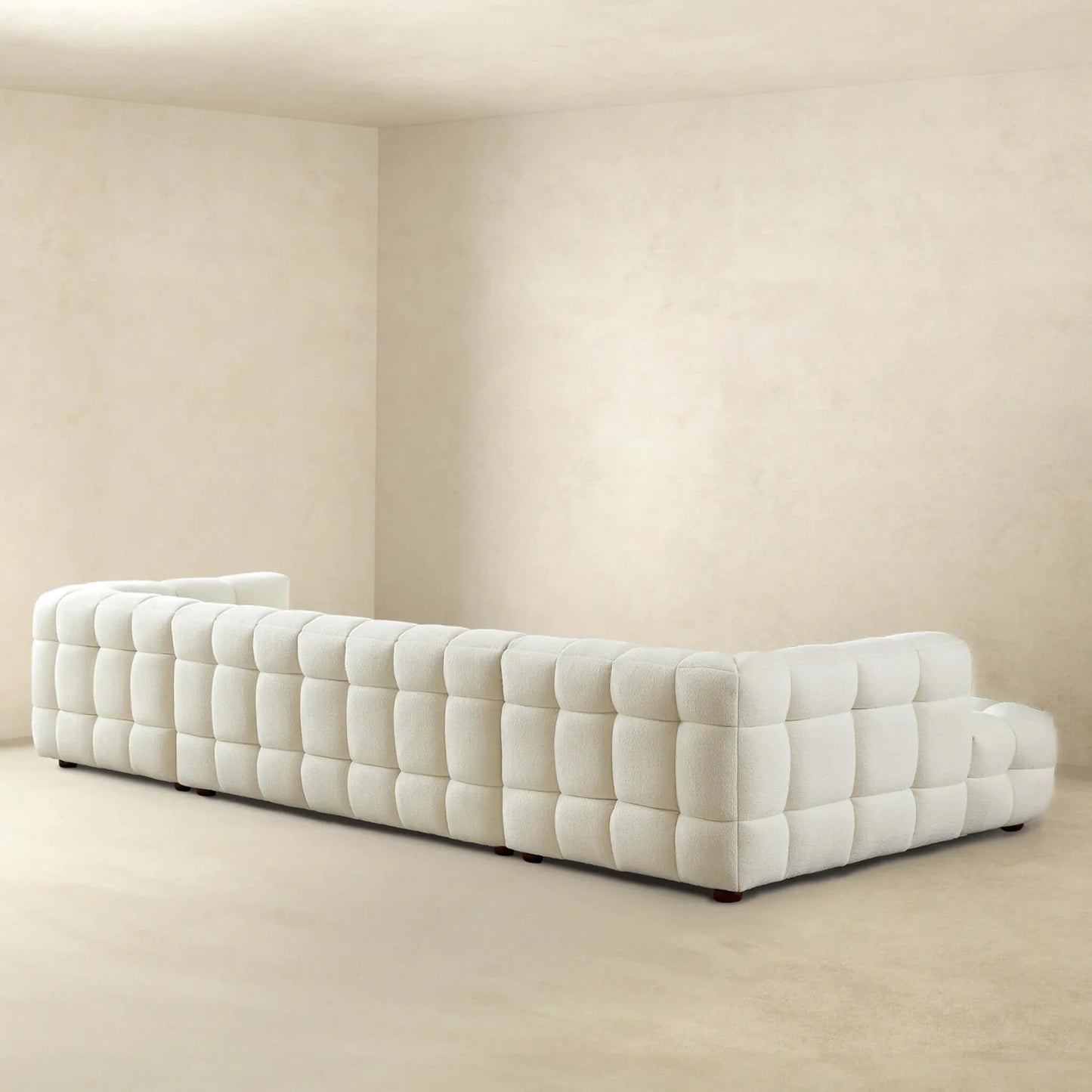 Morrison U-Shape Boucle Cream Sofa