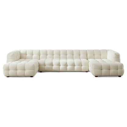 Morrison U-Shape Boucle Cream Sofa