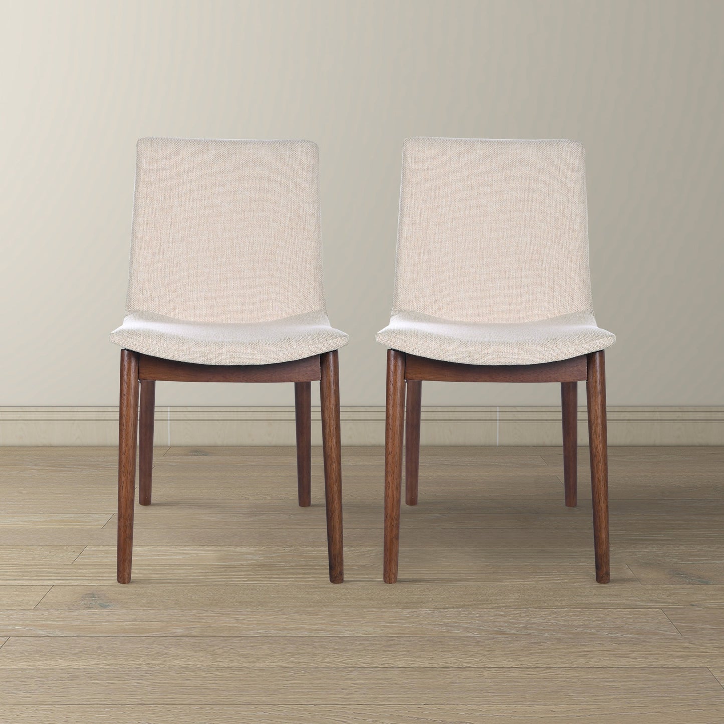 Ravel Beige Fabric Dining Chair Set of 2