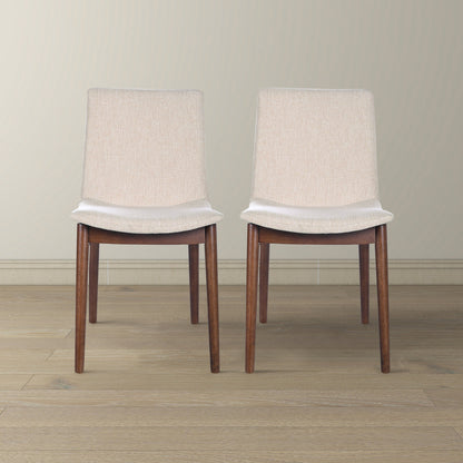 Ravel Beige Fabric Dining Chair Set of 2