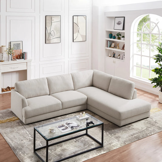 Glander Modern Cozy Sectional Sofa