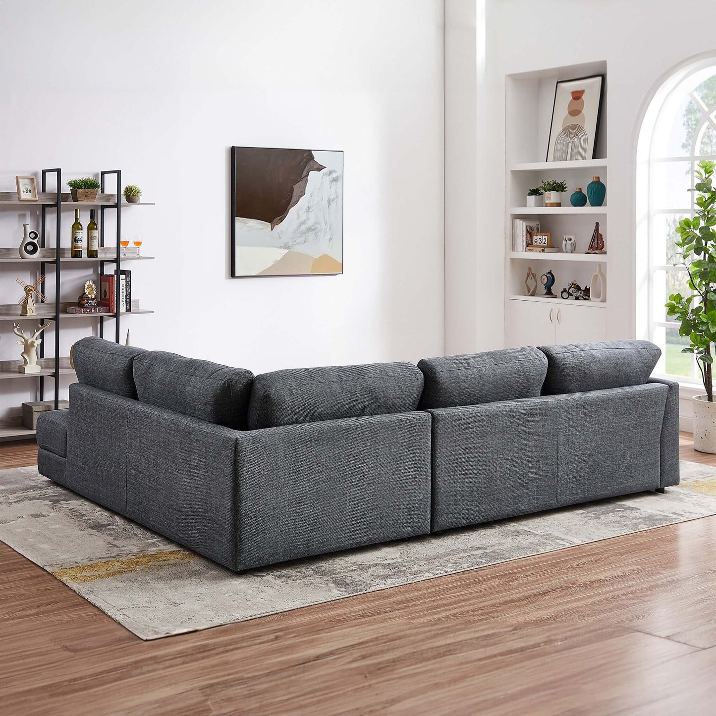 Glander Cozy Left Facing Sectional - Grey