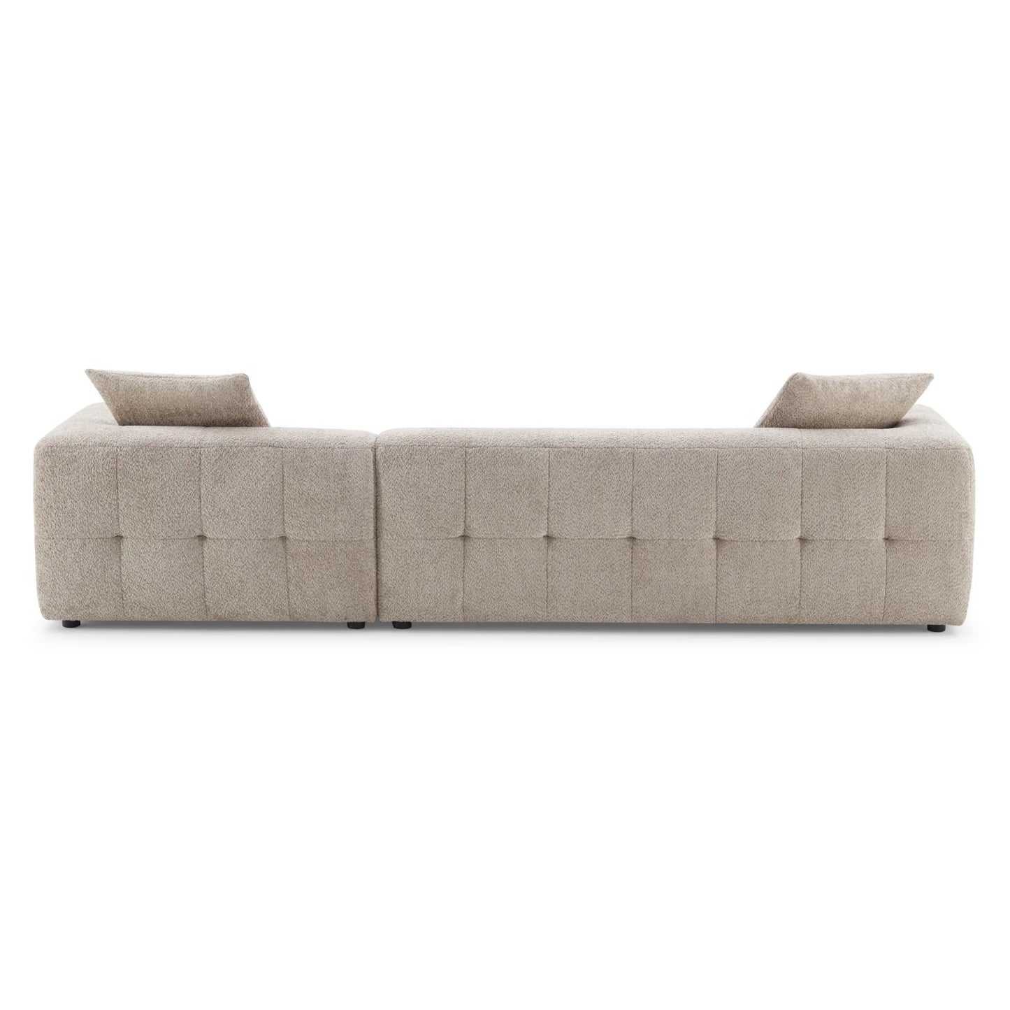 Kaynes Modern Boucle L-Shaped Sectional