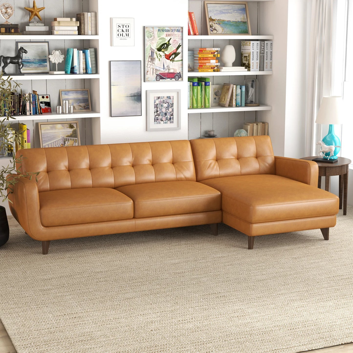 Allison Leather Sectional