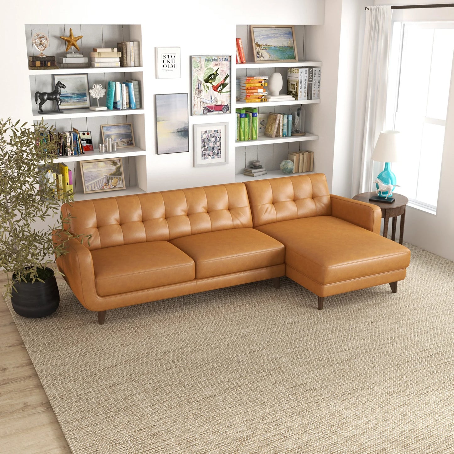 Allison Leather Sectional