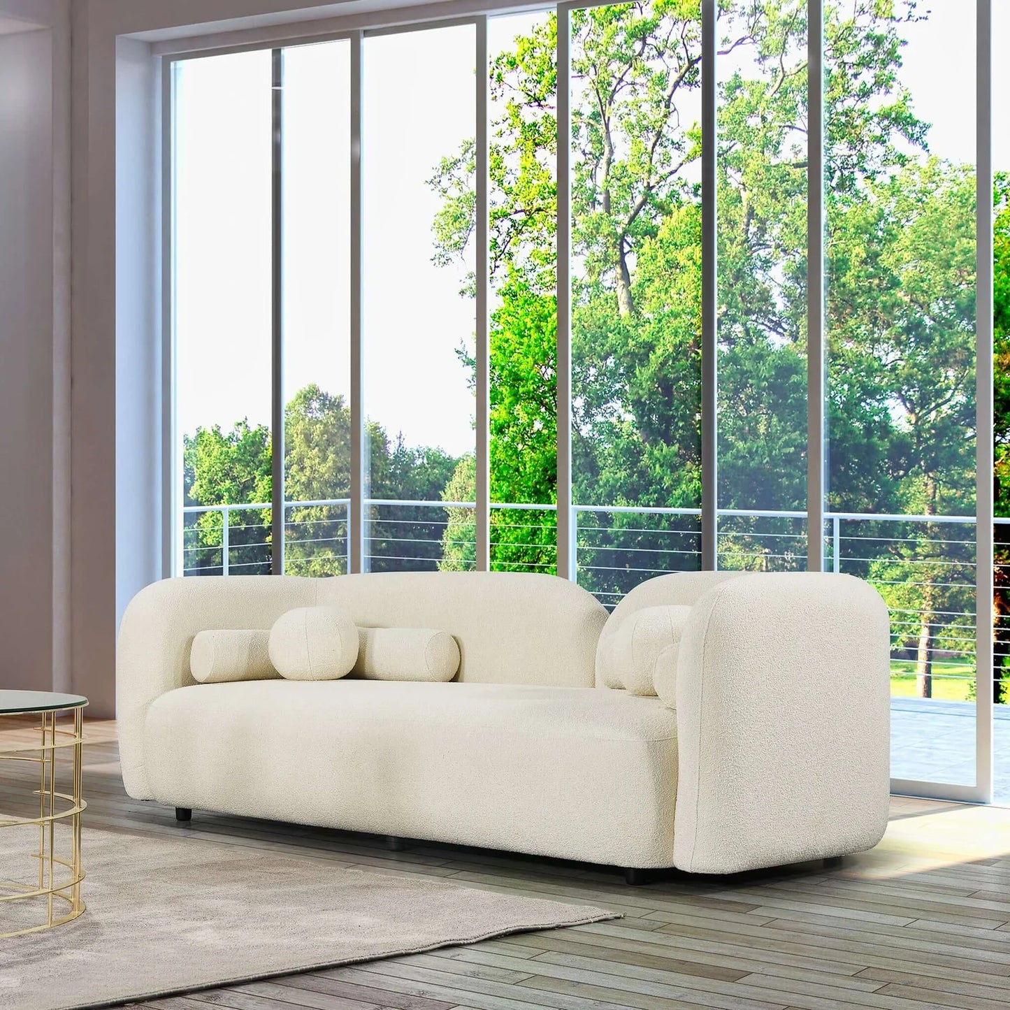 Donna Japandi Style Boucle Sofa