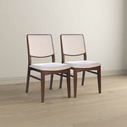 Skylar Beige Fabric Dining Chair (Set Of 2)