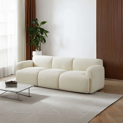 Simone Boucle Sofa - Cream