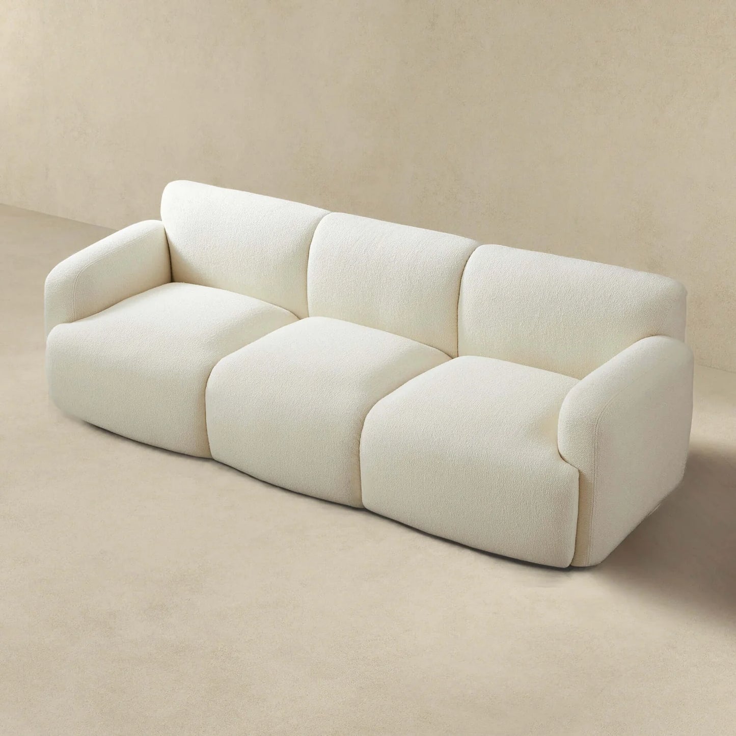 Simone Boucle Sofa - Cream