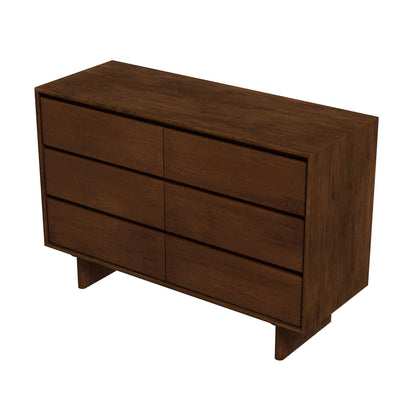 Dubrovnik Modern Walnut Dresser With 6 Drawers