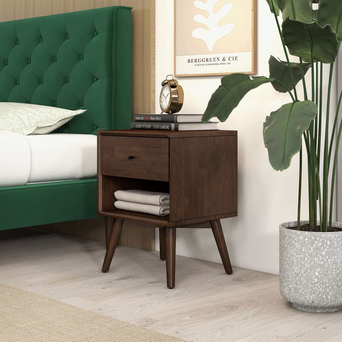 Caroline Modern Style Night Stand 1-Drawer