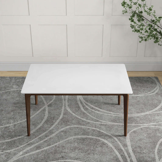 Lindsey Solid Wood Dining Table - White Top