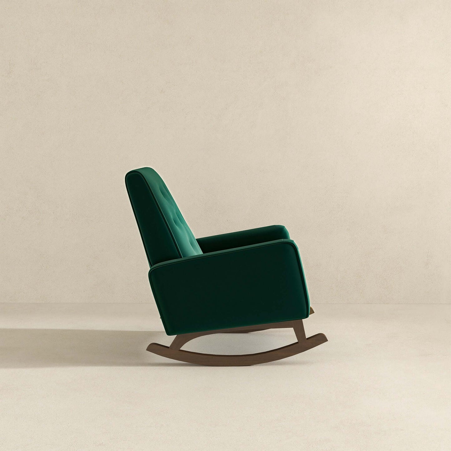 Demetrius Velvet Rocking Chair - Green