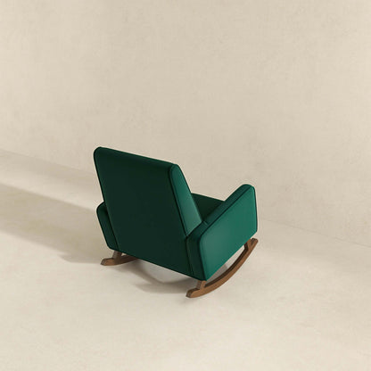 Demetrius Velvet Rocking Chair - Green