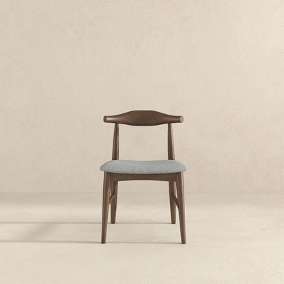 Damian Solid Wood Grey Dining Chair