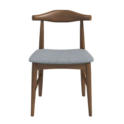 Damian Solid Wood Grey Dining Chair