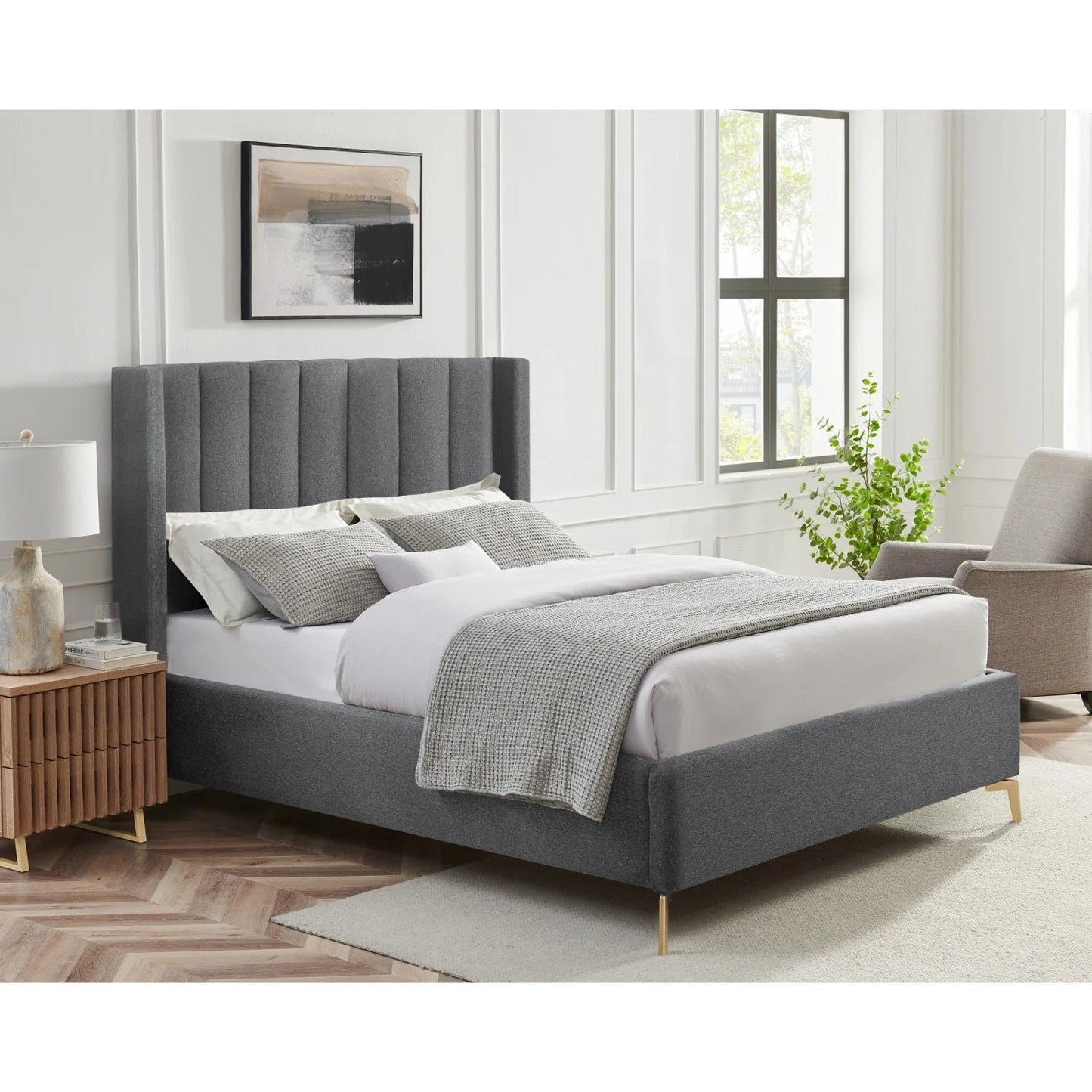 Caliyah Linen Bed