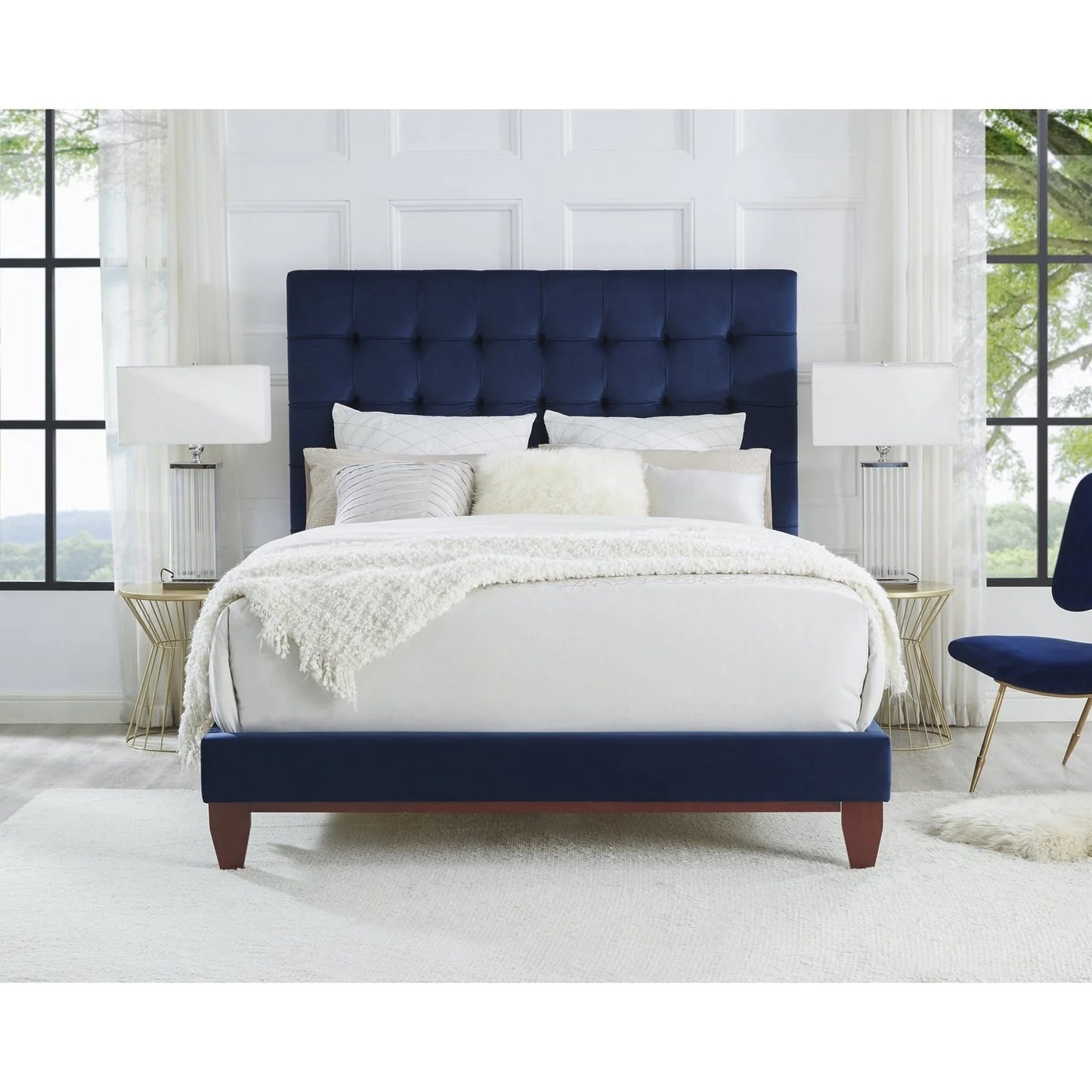 Bond Velvet Tufted Bed