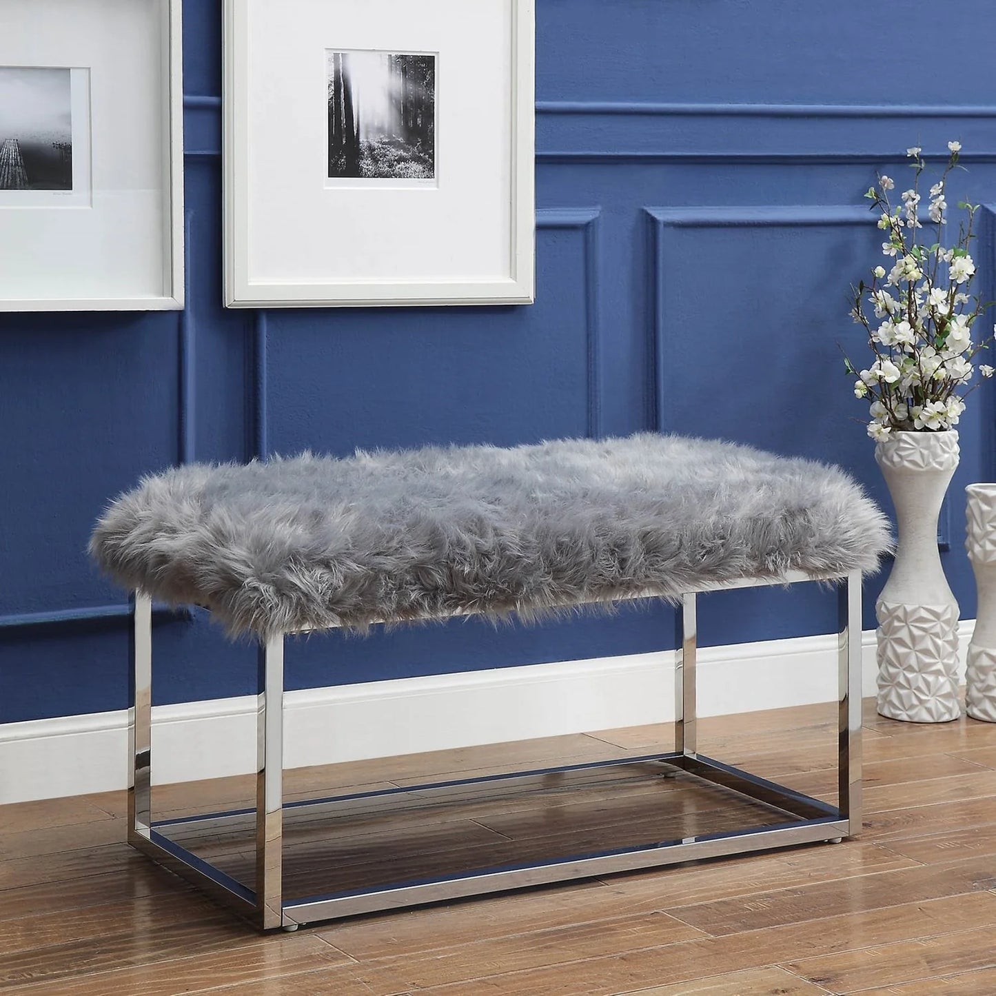 Monet Fur Bench