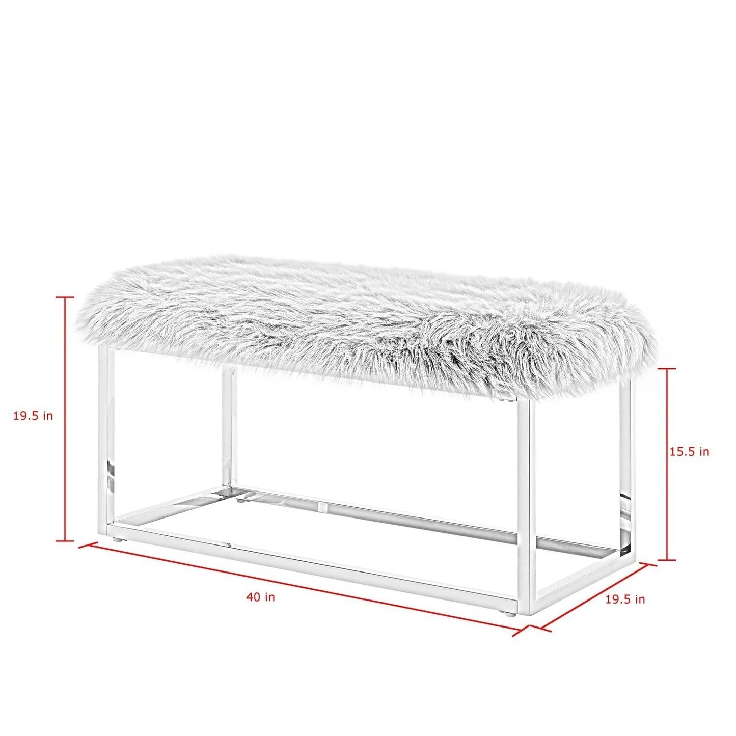 Monet Fur Bench