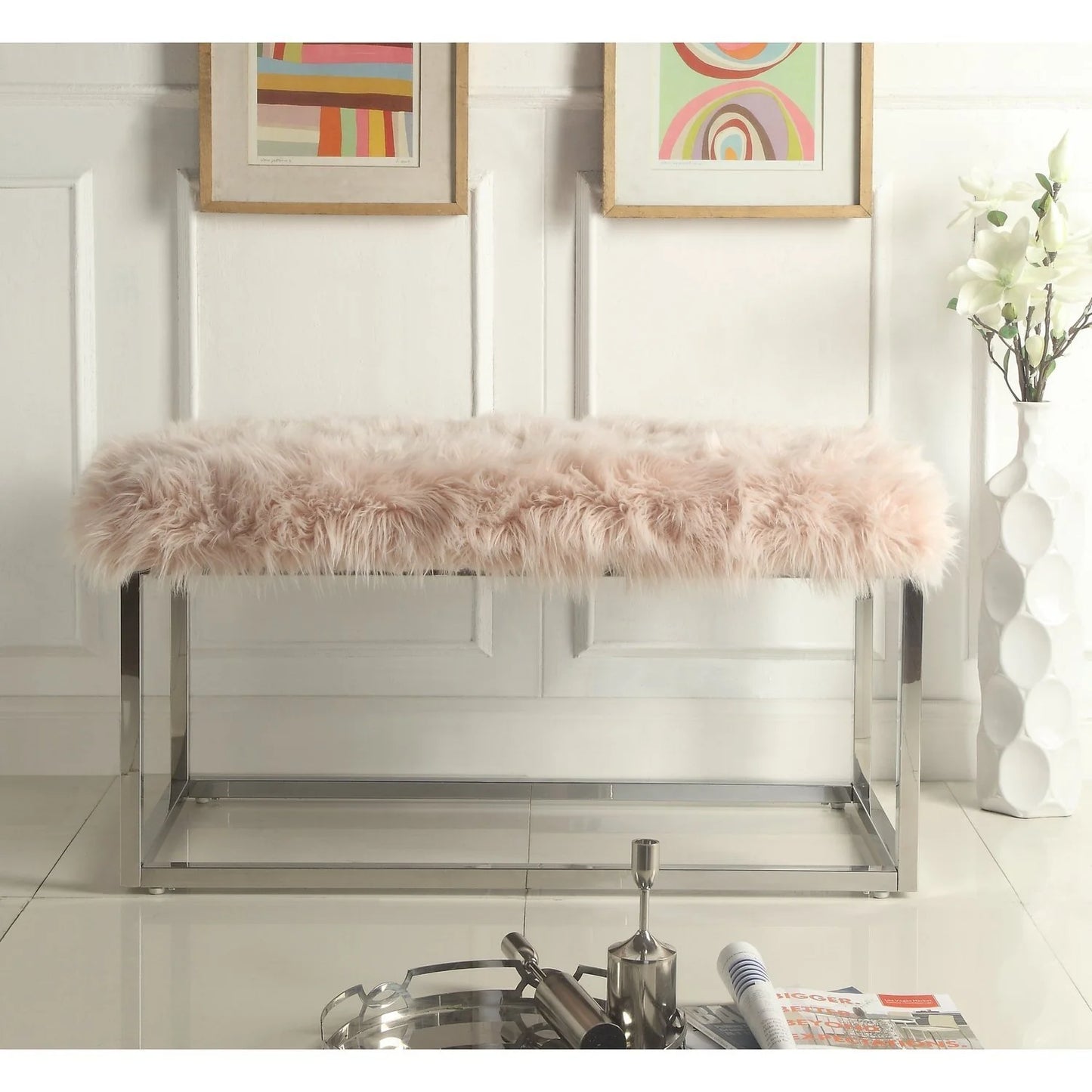 Monet Fur Bench