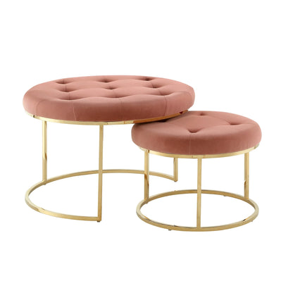 Carlotta Coffee Table Ottoman - Set of 2