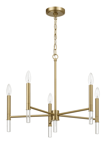 Courtyard Five Light Chandelier 24"W × 17.75"H