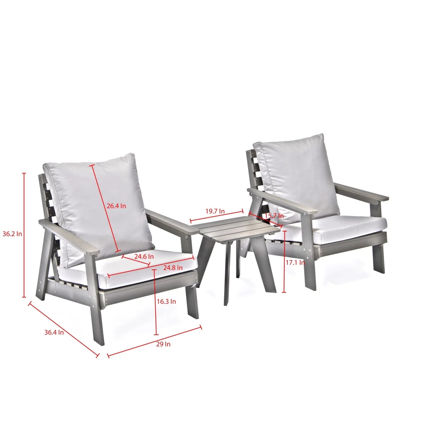 Estefany Patio Set - 3 Piece