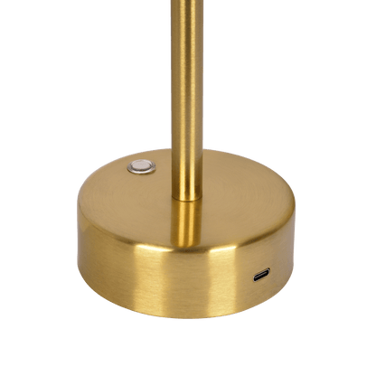 Elegance Rechargeable LED Table Lamp - Brass