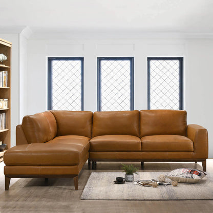 London Modern Leather Sectional