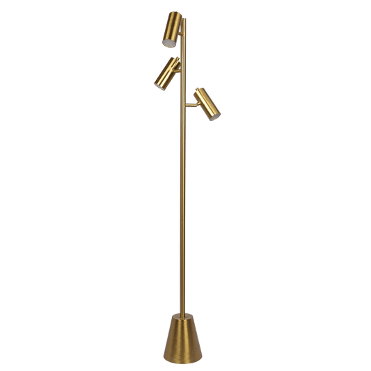 Lumina Brass Gold Floor Lamp