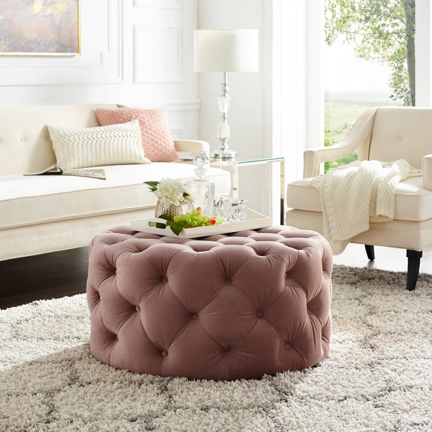 Bella Round Ottoman