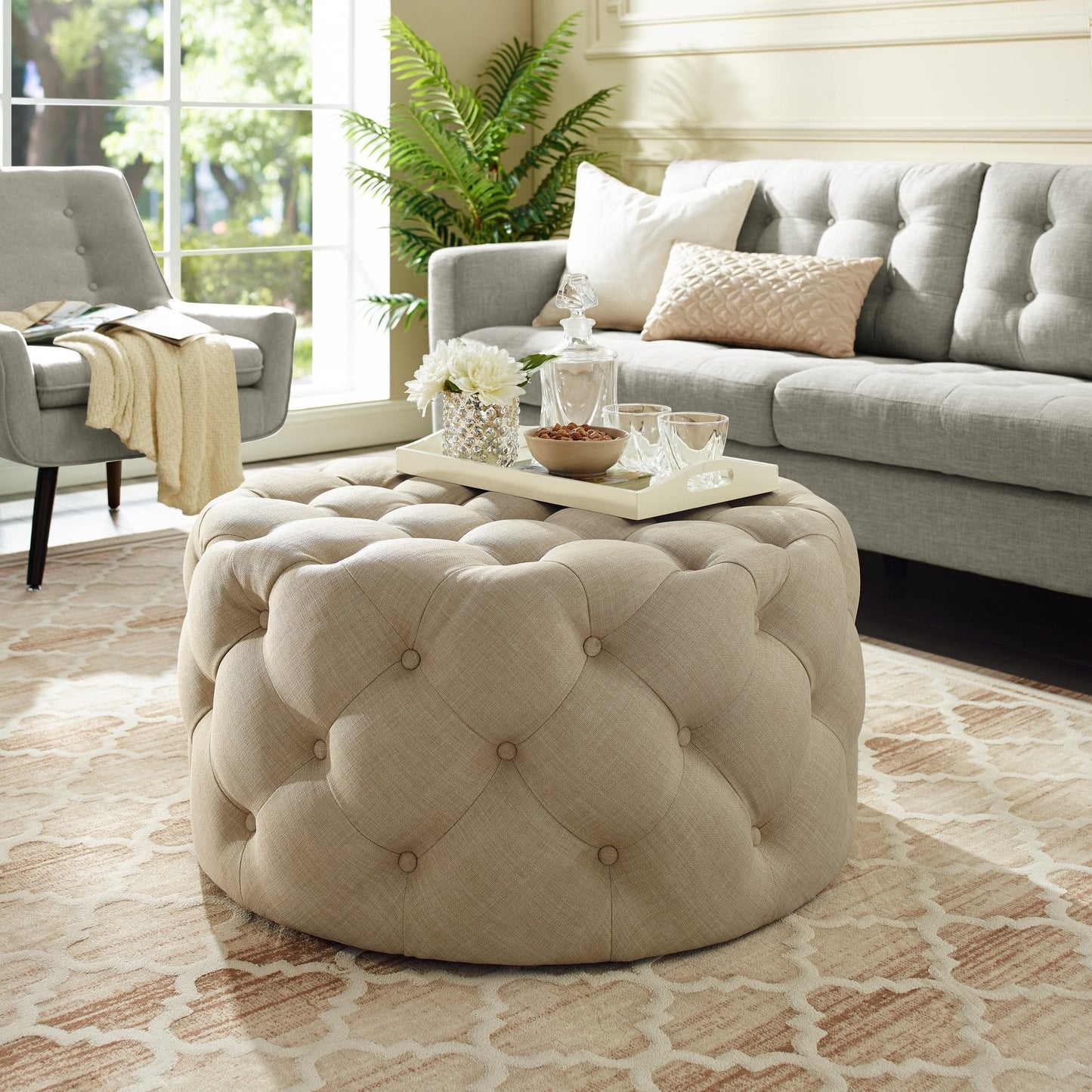 Bella Round Ottoman