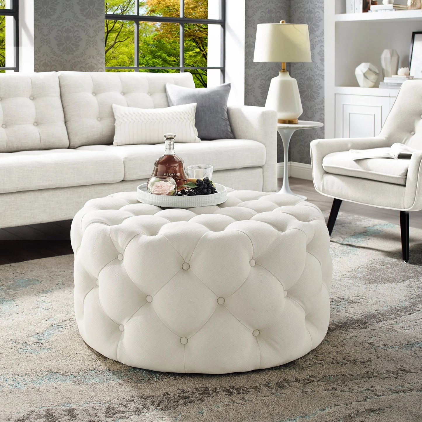 Bella Round Ottoman