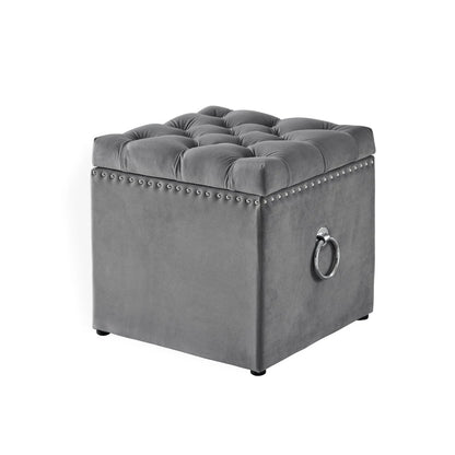 Ella Velvet Ottoman