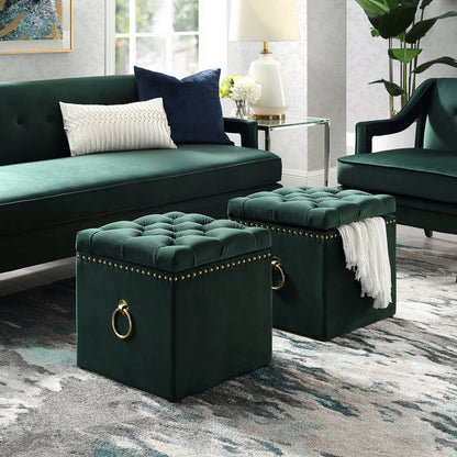 Ella Velvet Ottoman