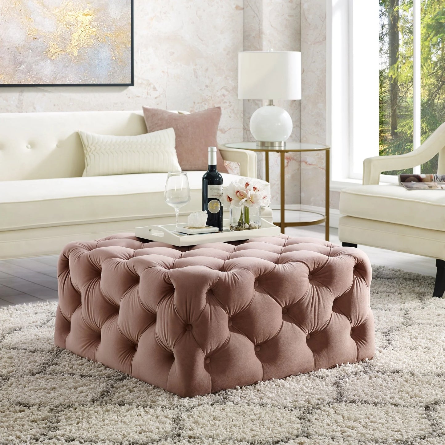 Madeline Cube Ottoman