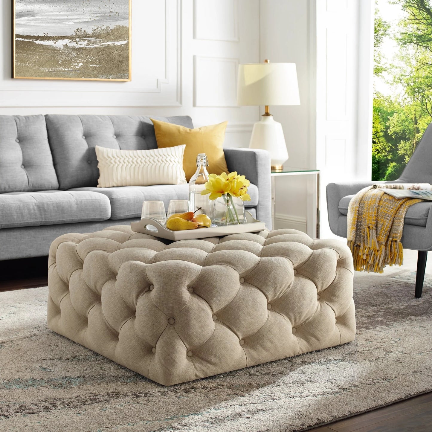 Madeline Cube Ottoman