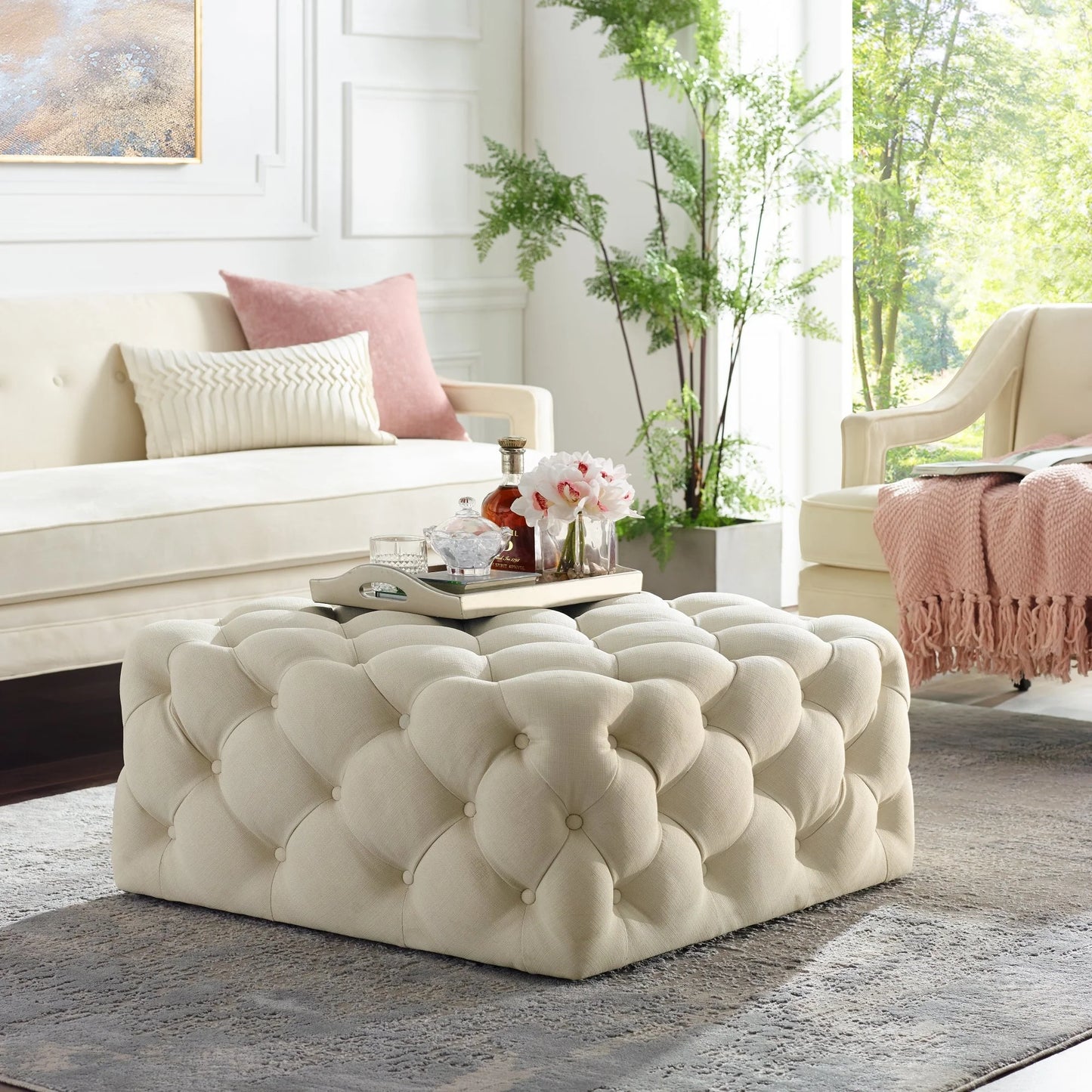 Madeline Cube Ottoman