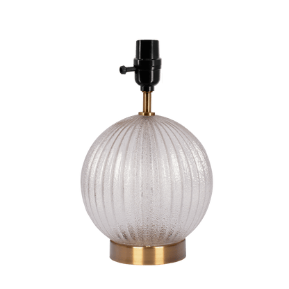 Serenity Round Ribbed Glass Lamp