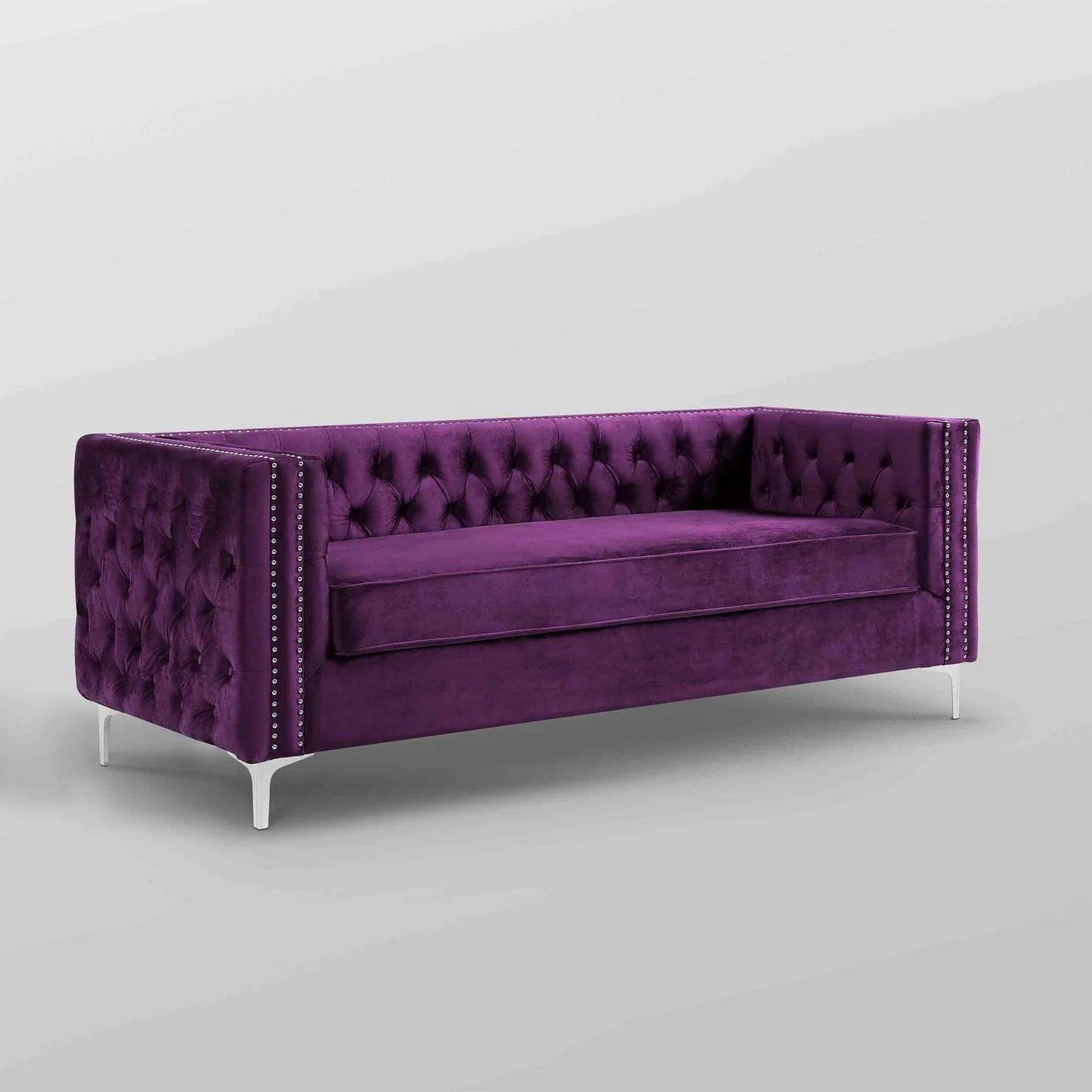 Giovanni Velvet 3 Seat Sofa