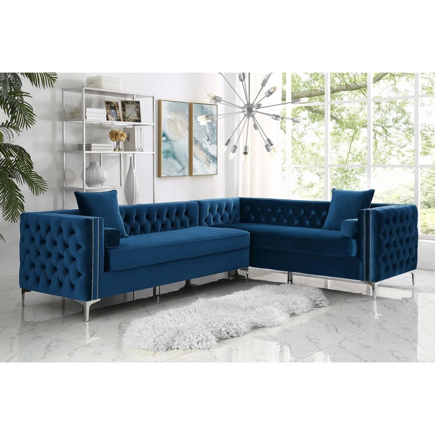 Giovanni Velvet Sectional