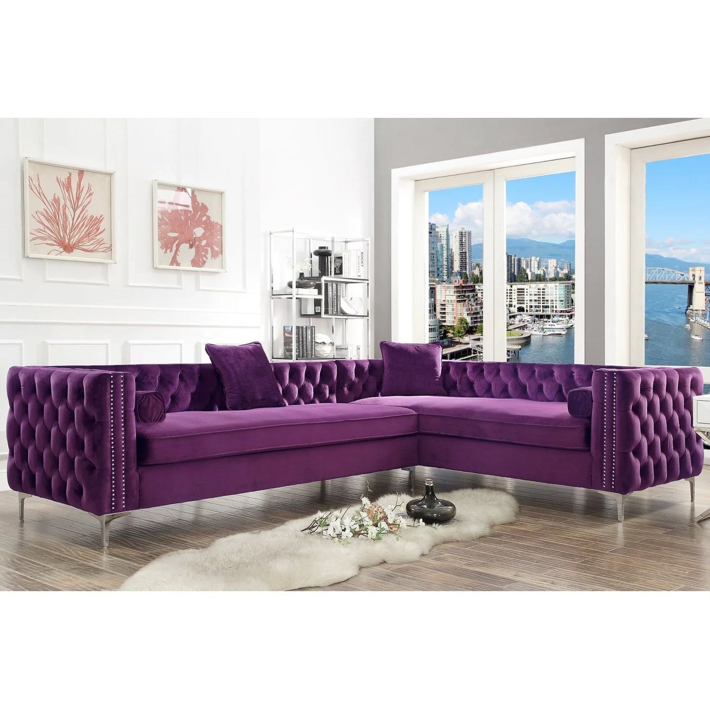 Giovanni Velvet Sectional