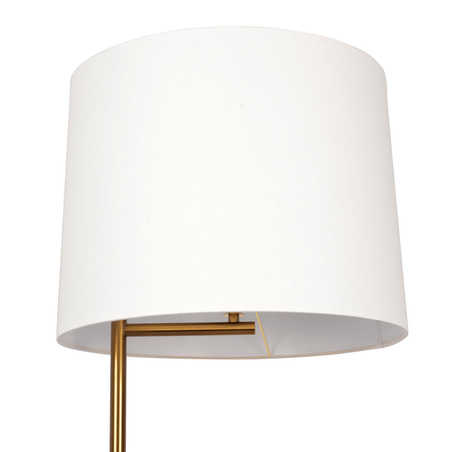 Zenith Offset Brass Base Floor Lamp